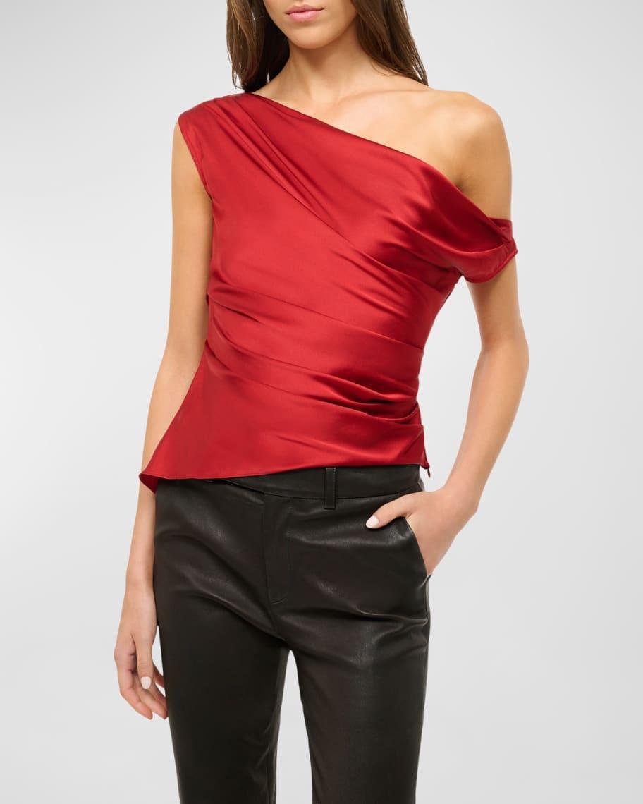 Phare Satin One-Shoulder Top Product Image