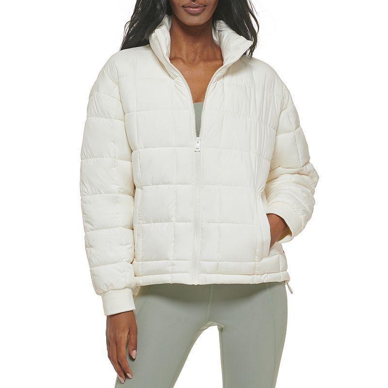 Levi's(r) Box Quilted Jacket (Cream) Women's Clothing Product Image