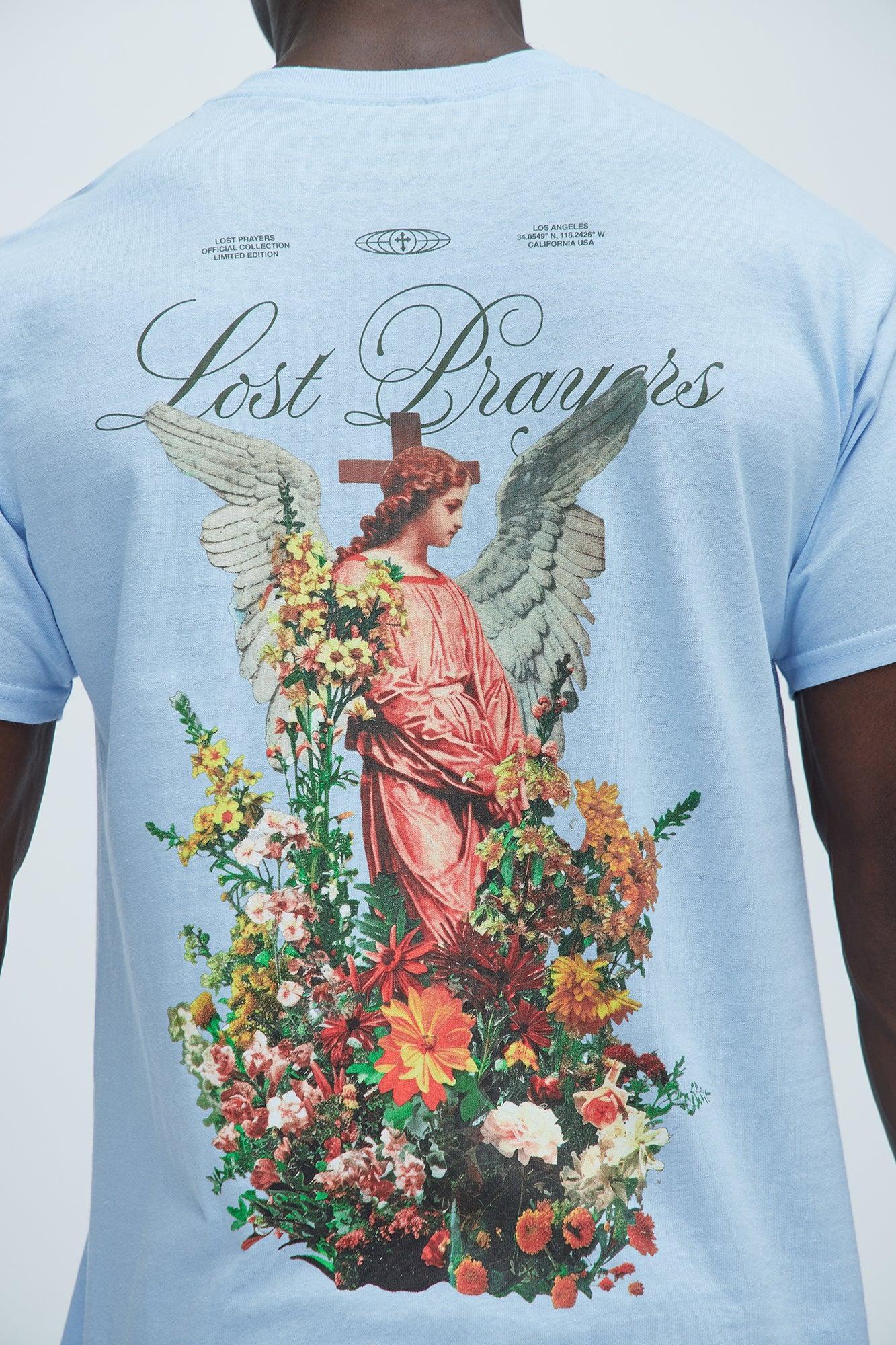 Lost Prayers Repent Short Sleeve Tee - Light Blue Product Image