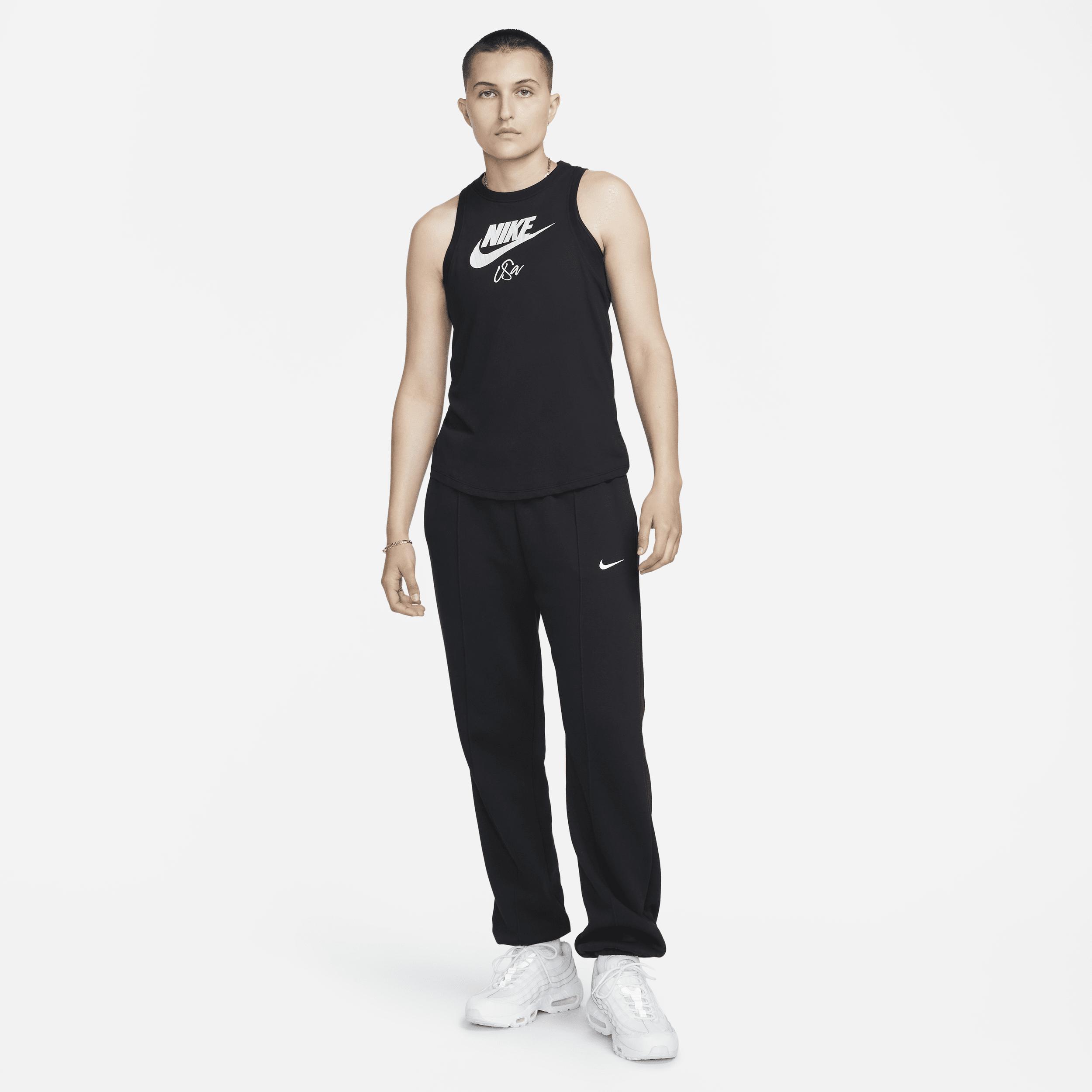 Womens Nike Black Uswnt Futura Tank Top Product Image