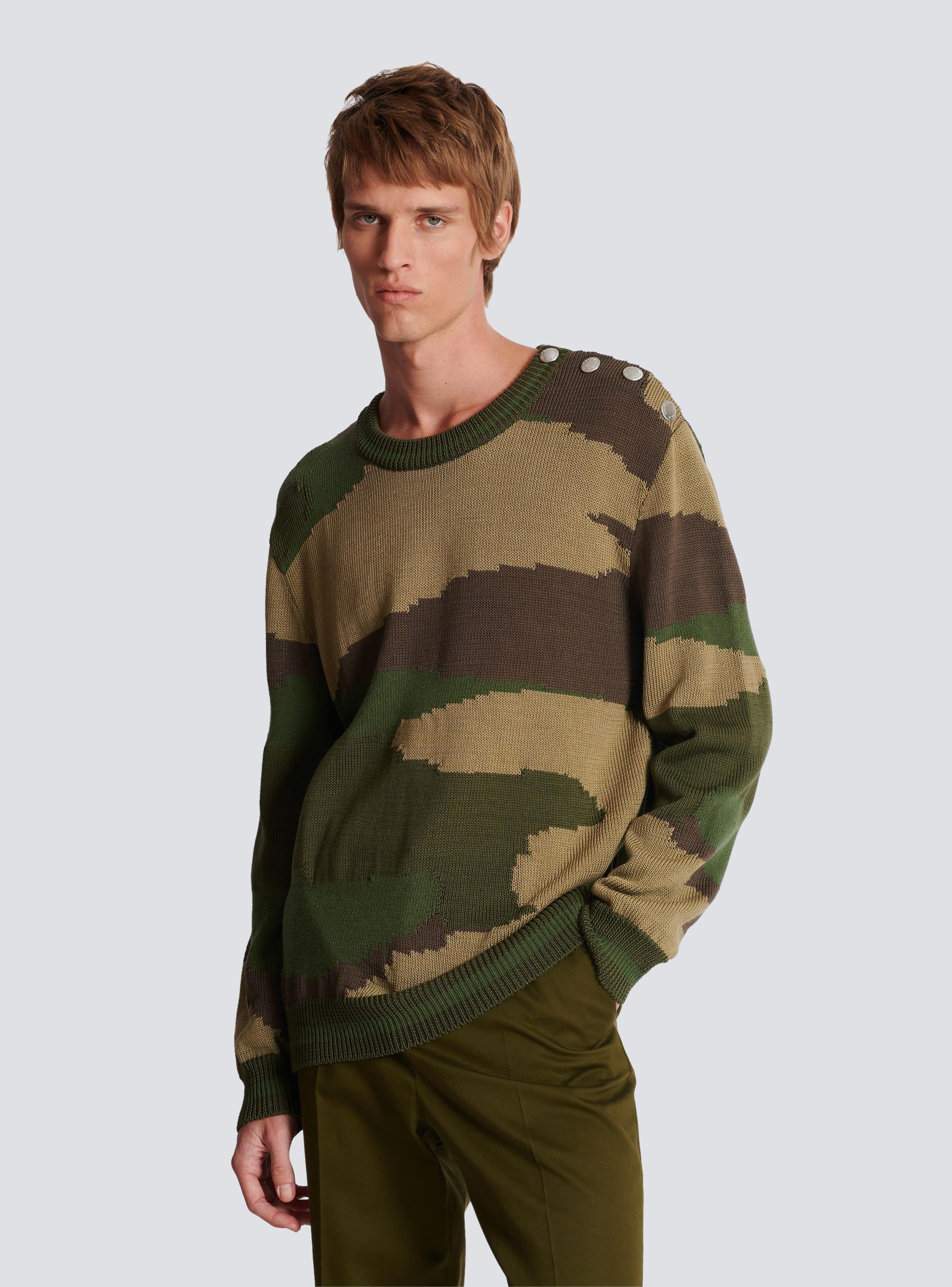 Wool camouflage jumper Product Image