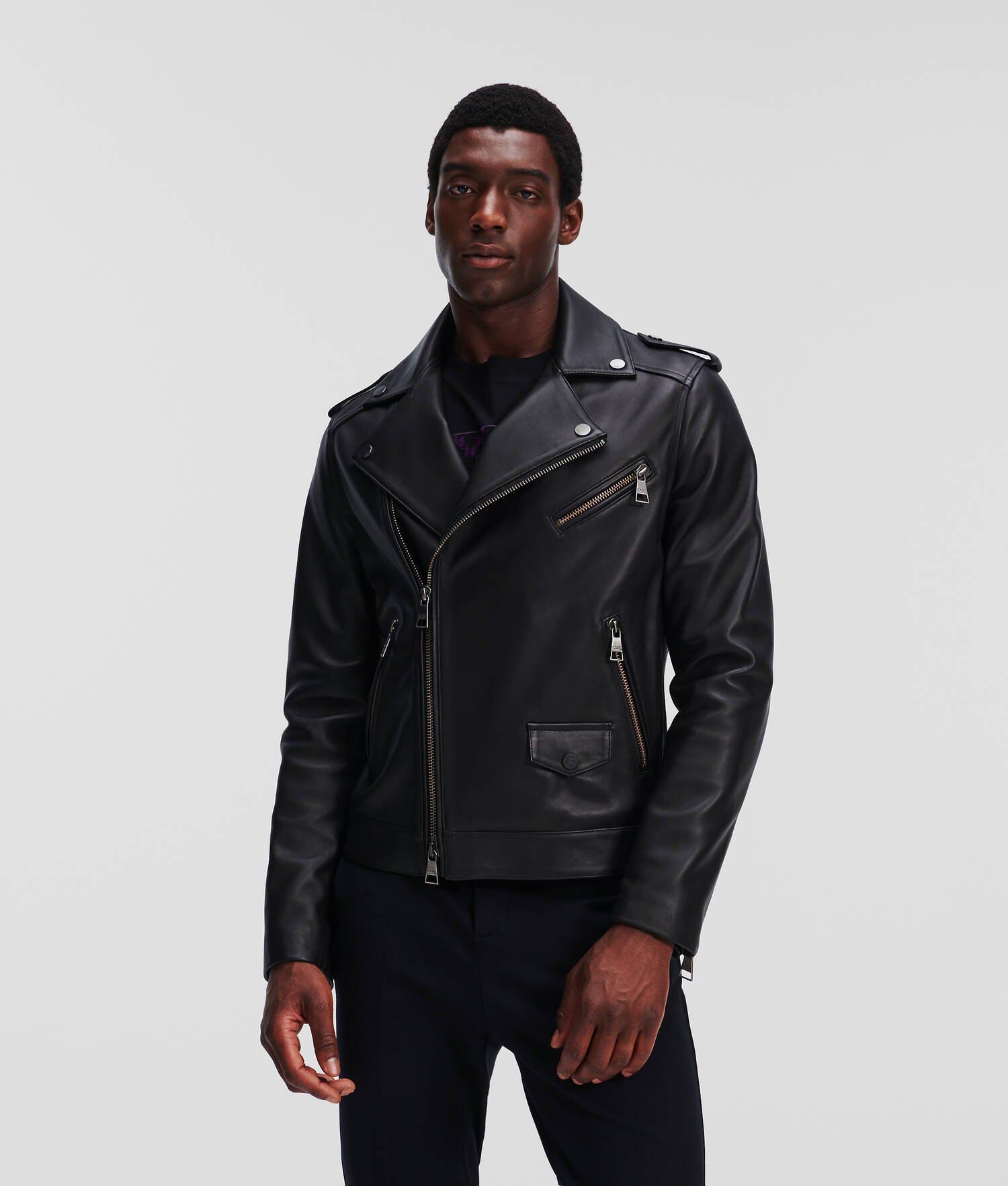 LEATHER BIKER JACKET Product Image