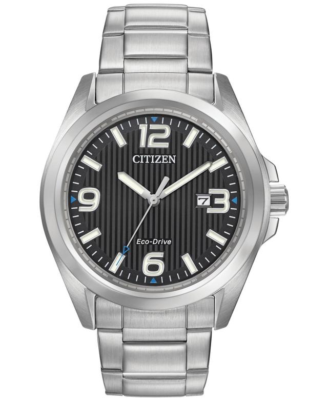 Citizen Eco-Drive Mens Sport Stainless Steel Watch - AW1430-86E, Silver Tone Product Image