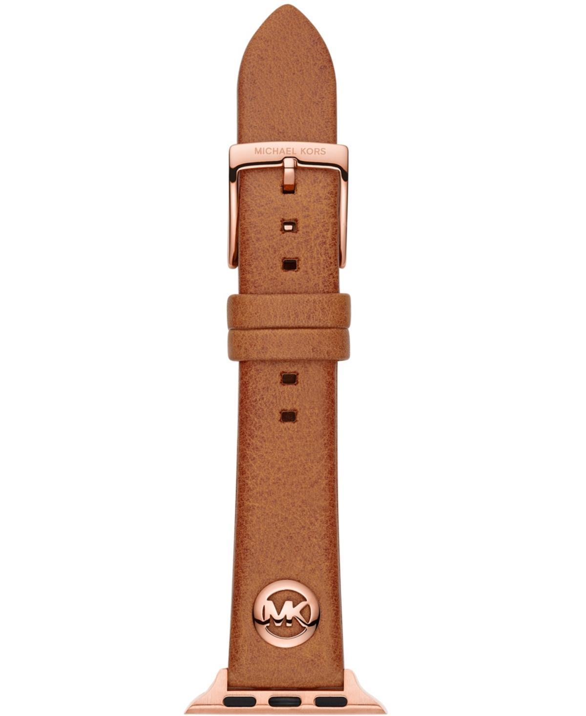 Michael Kors Logo Charm Luggage Leather 38/40mm Band for Apple Watch Product Image