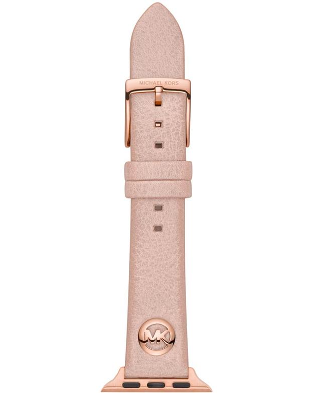 Michael Kors Logo Charm Blush Leather 38/40mm Band for Apple Watch Product Image