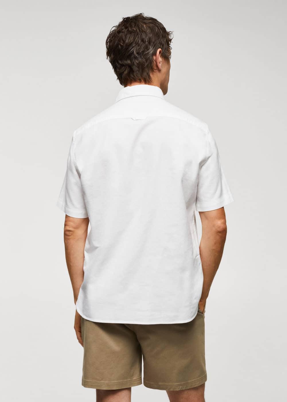 MANGO MAN - Regular-fit 100% cotton shirt whiteMen Product Image