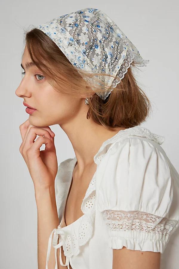 Floral Lace Headscarf Womens at Urban Outfitters Product Image