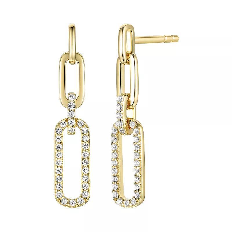 1/4 Carat T.W. Diamond Dangle Earrings, Womens, Gold Tone Product Image