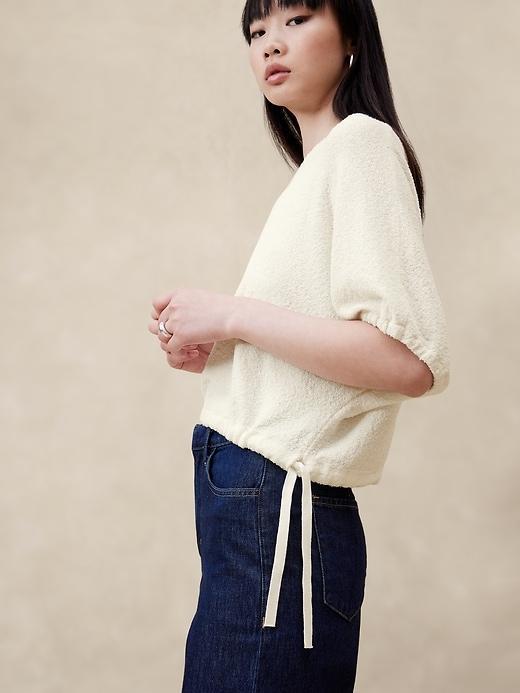 Lucia Cropped Bouclé Sweater Product Image