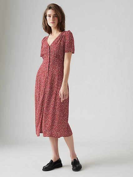 Levi's Short Sleeve Midi Dress - Women's Product Image