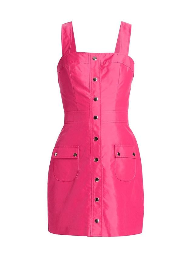 Amanda Uprichard Nylon Archie Mini Dress in Rose. Product Image