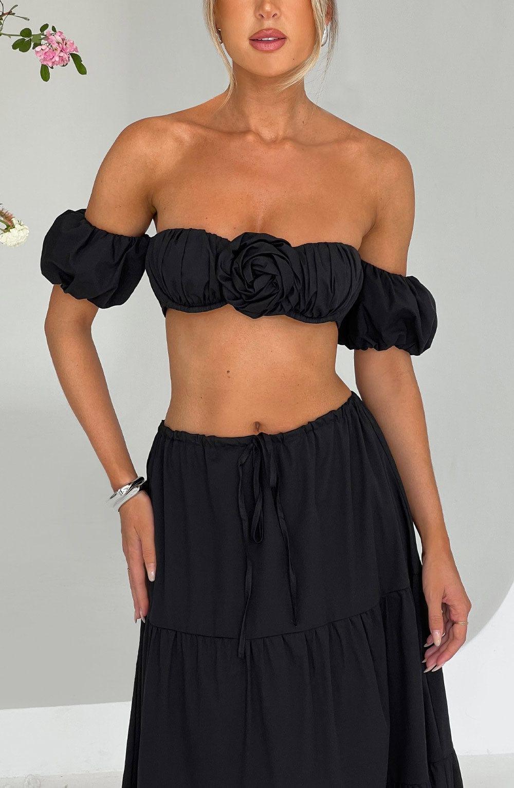 Carmen Top - Black Product Image