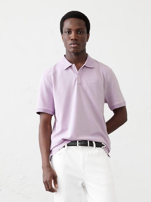 Slim Cotton Pique Polo Product Image