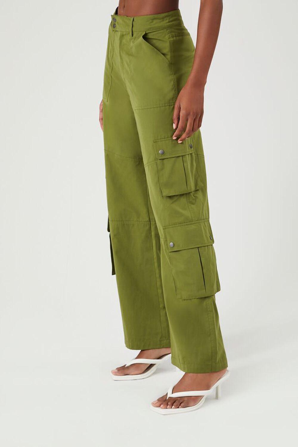 Flare-Leg Cargo Pants | Forever 21 Product Image