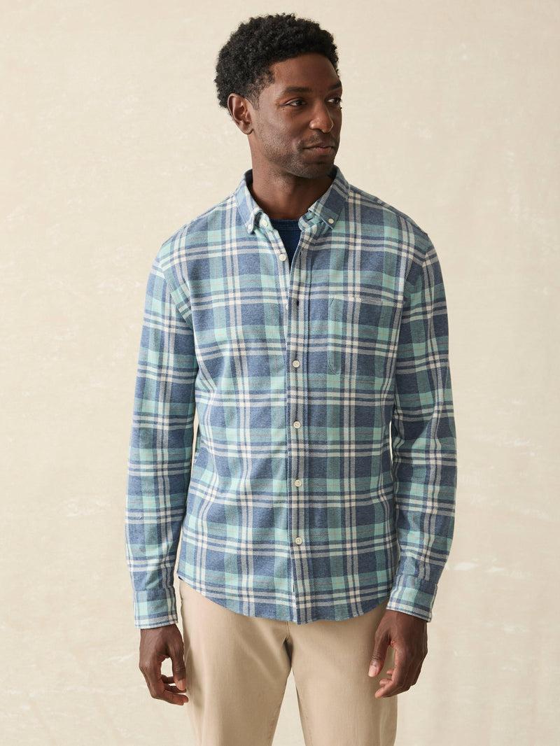 Coastline Knit Shirt - Holbrook Island Plaid Product Image