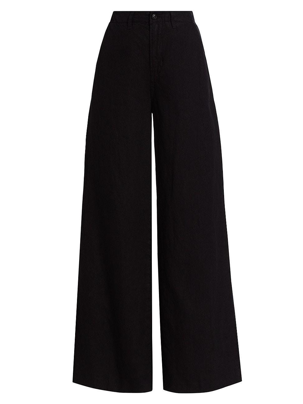 Womens Brie Linen Wide-Leg Pants product image