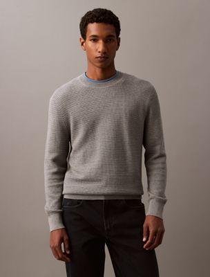 Supima Texture Stitch Crewneck Sweater Product Image