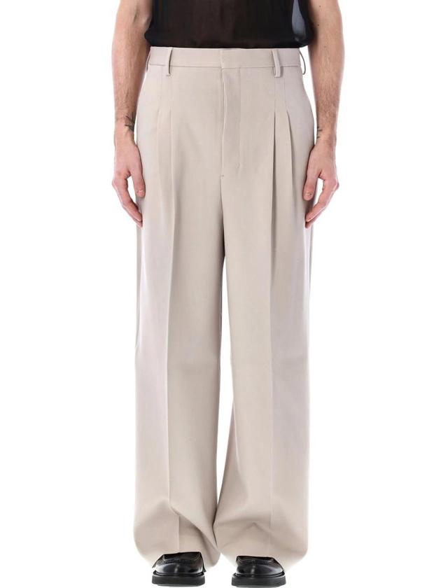 AMI ALEXANDRE MATTIUSSI Ami Paris High Waist Large Trousers In Pink Product Image