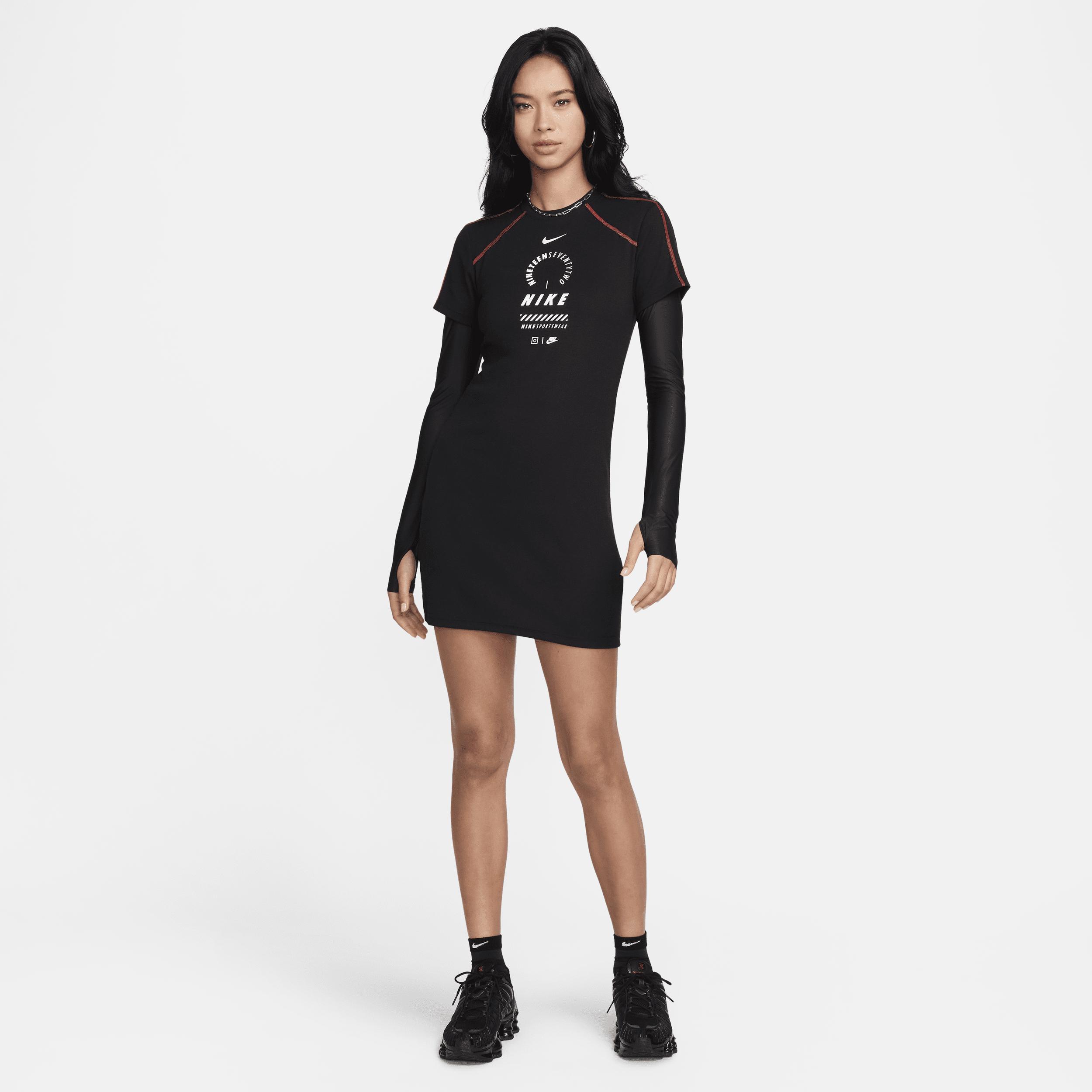 Womens Nike Sportswear Short-Sleeve Dress Product Image