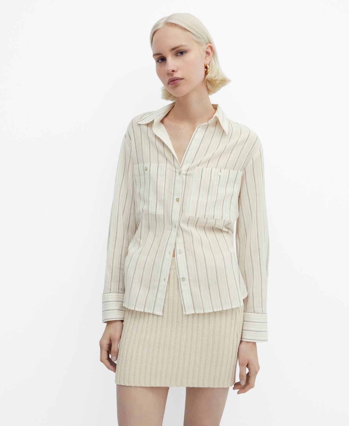 Women's Pocket Striped Shirt Product Image