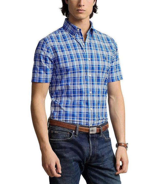 Polo Ralph Lauren Classic Fit Performance Stretch Plaid Short Sleeve Woven Shirt Product Image