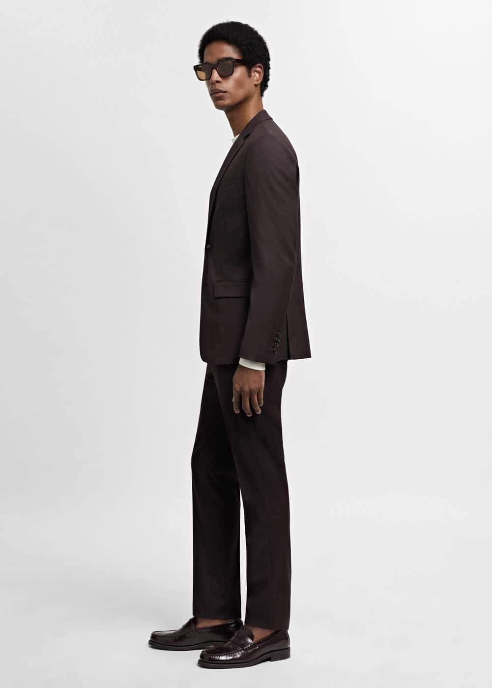 Mango Mens Stretch Fabric Super Slim-Fit Suit Pants Product Image