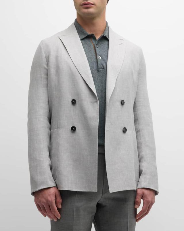 Mens Crossover Double-Breasted Blazer Product Image