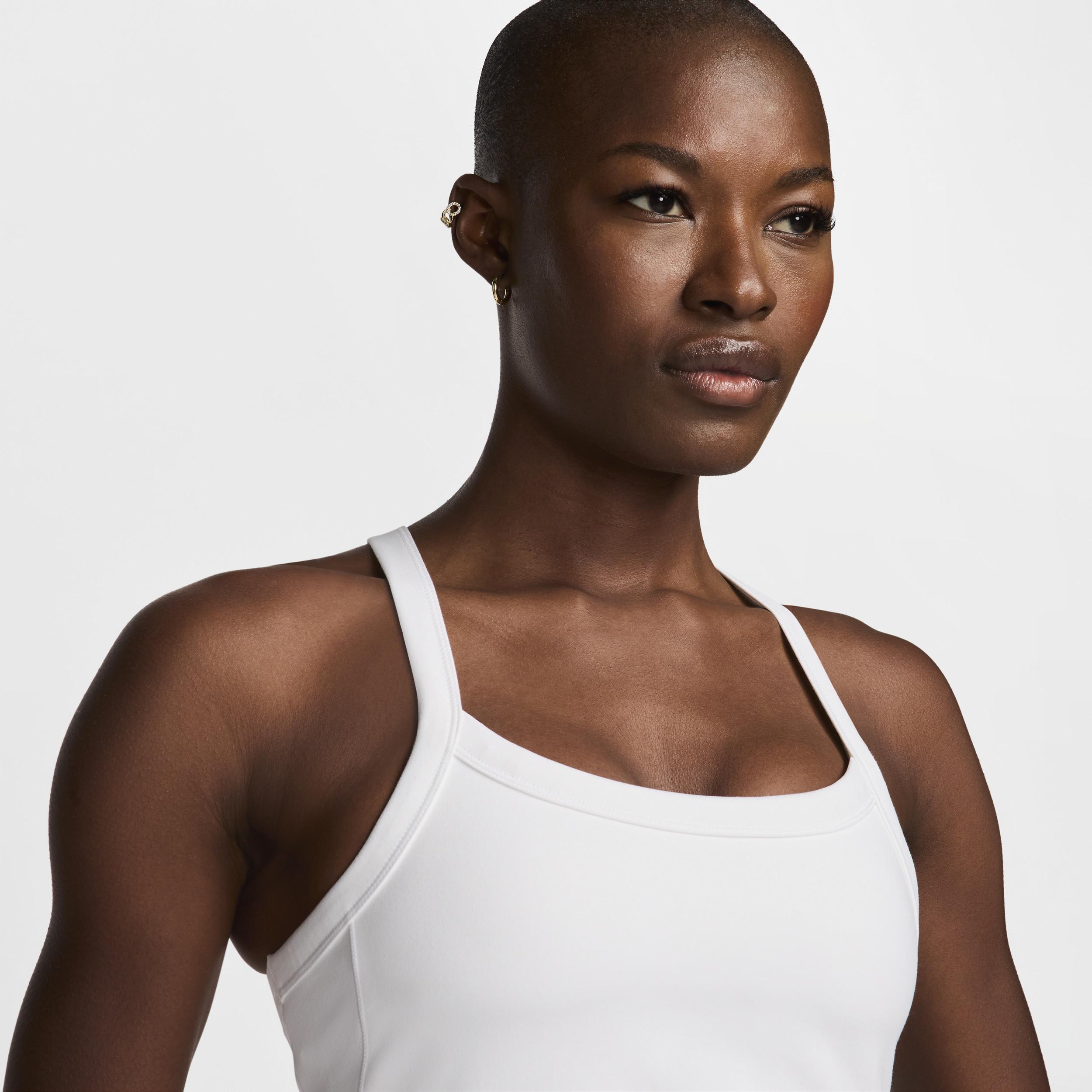 Nike Womens One Fitted Dri-FIT Strappy Cropped Tank Top Product Image