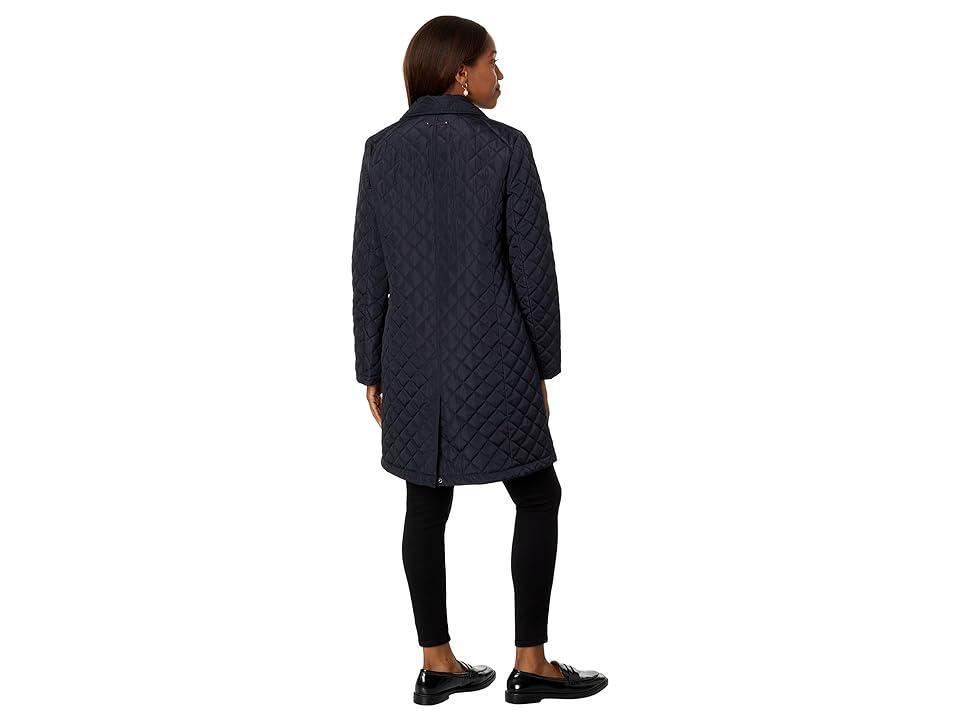 Lauren Ralph Lauren DB Quilt Pea Coat (Dark ) Women's Clothing Product Image