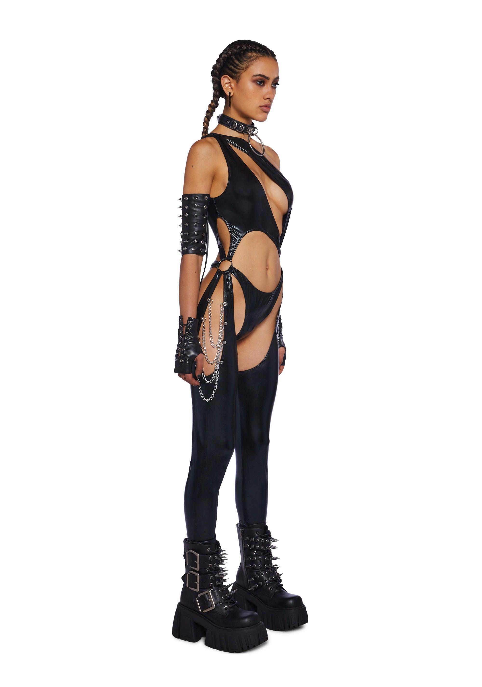 Onyx Prism Moonwalk Cut-Out Catsuit Male Product Image