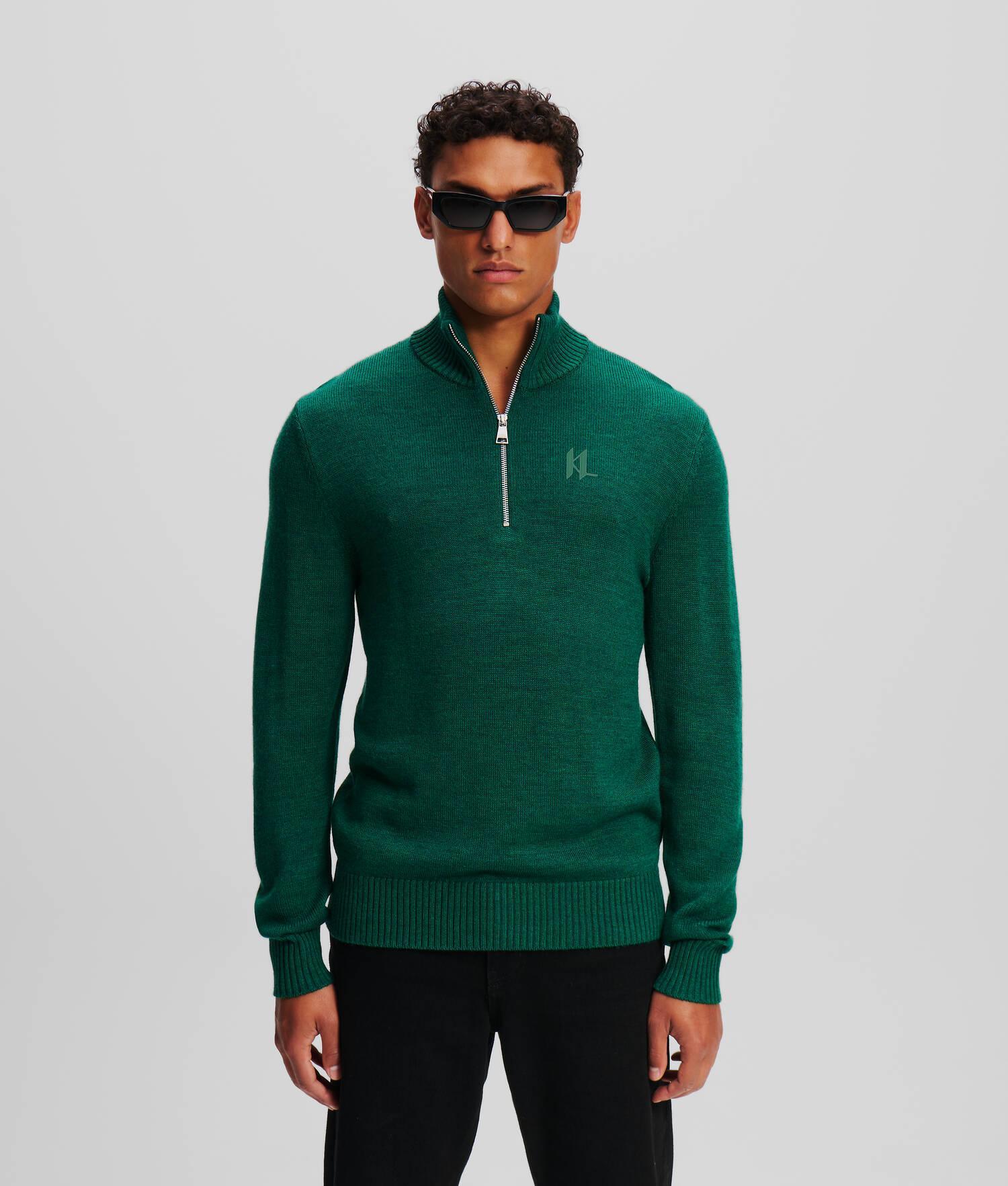 HALF-ZIP TURTLENECK SWEATER Product Image