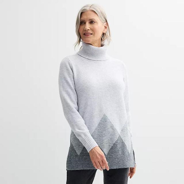 Womens Croft & Barrow Turtleneck Tunic Sweater Product Image