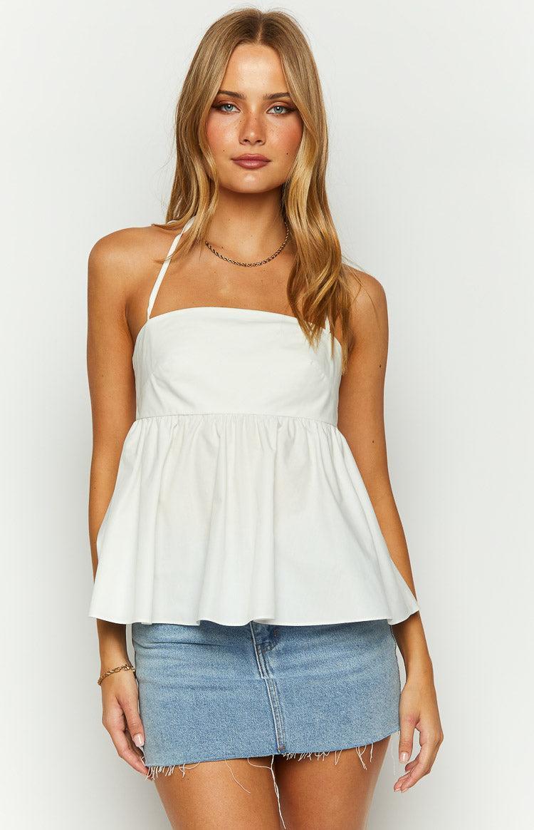 Axl White Halter Top Product Image