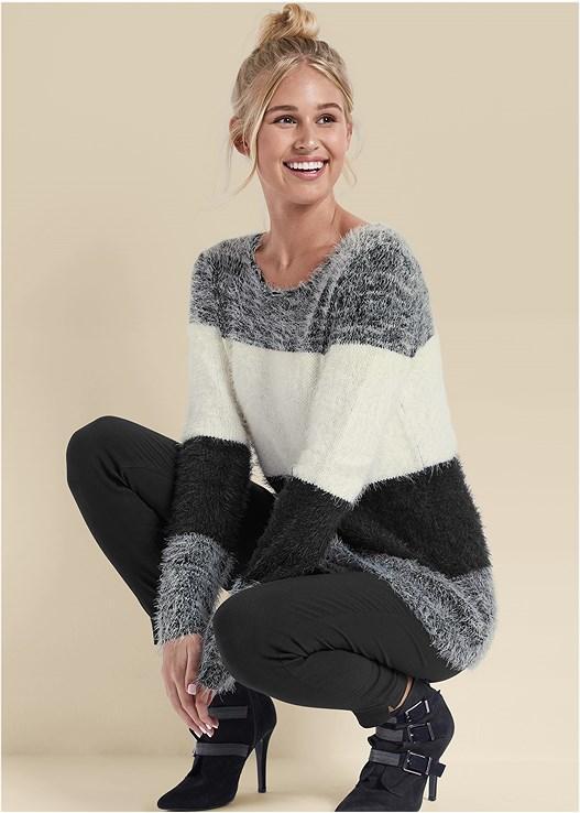 Striped Cozy Sweater Product Image