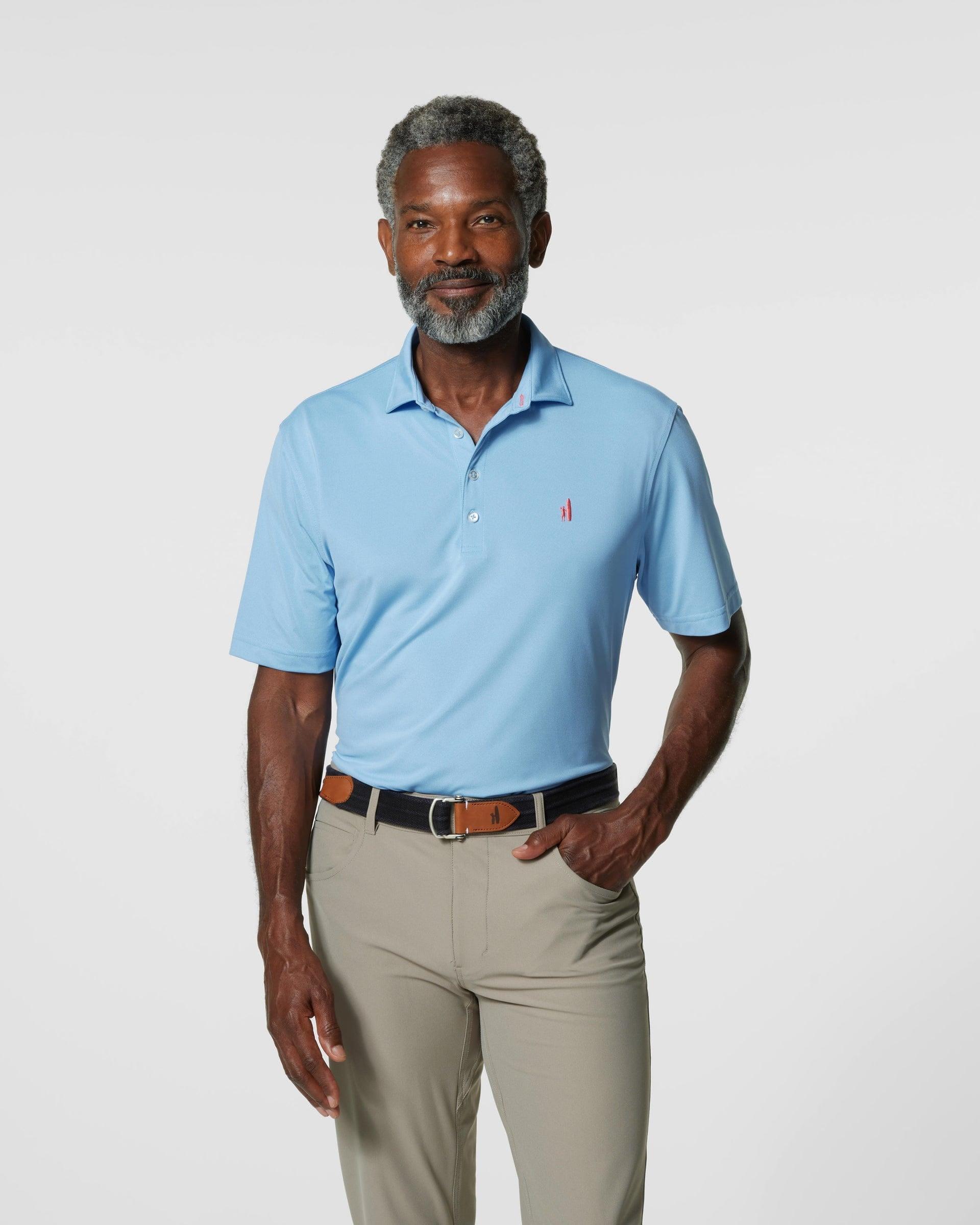 johnnie-O Fairway Solid Mesh Performance Polo Product Image