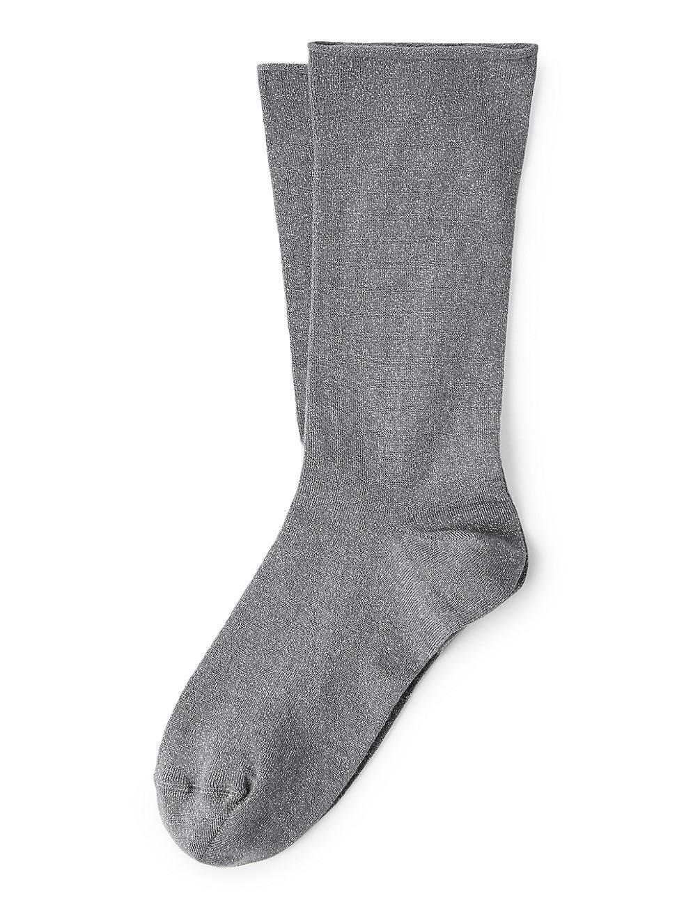 Womens Cashmere and Silk Sparkling Knit Socks Product Image