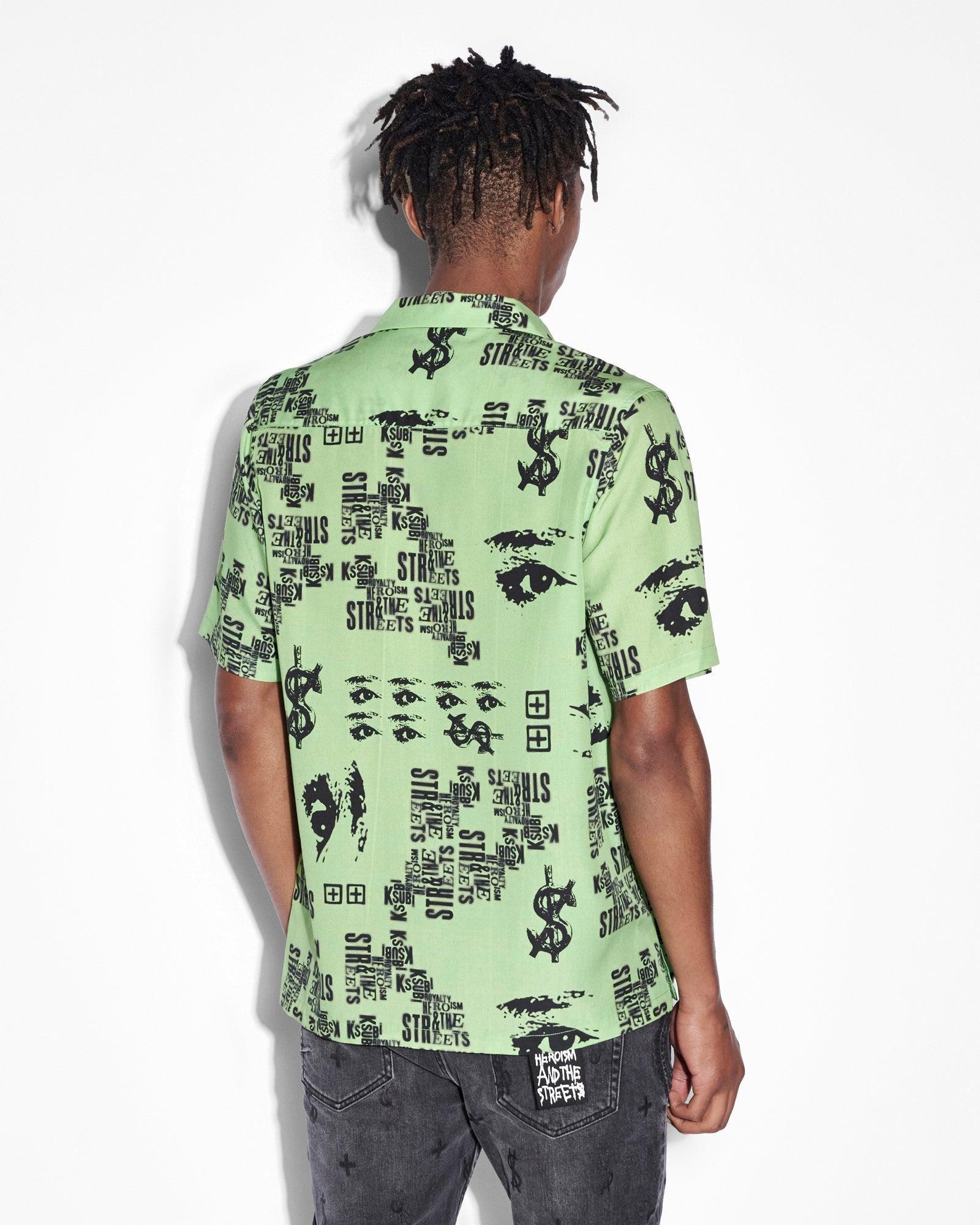 GRAFF RESORT SS SHIRT GREEN Male Product Image