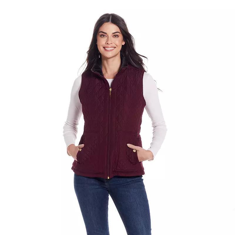 Womens Weathercast Multi Quilted Plush Lined Vest Product Image