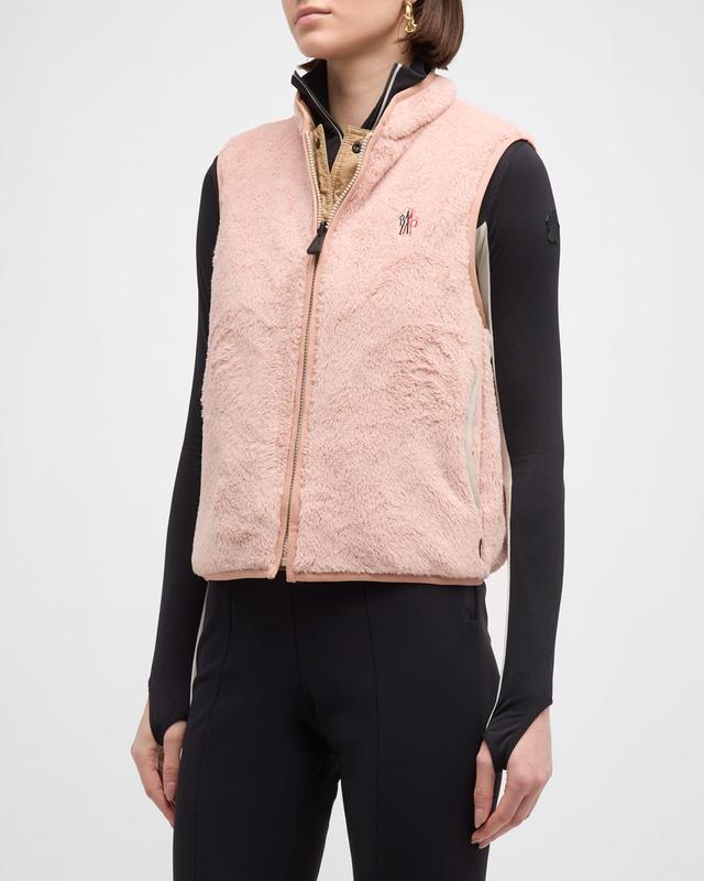 Water-Repellent Reversible Fleece Vest Product Image