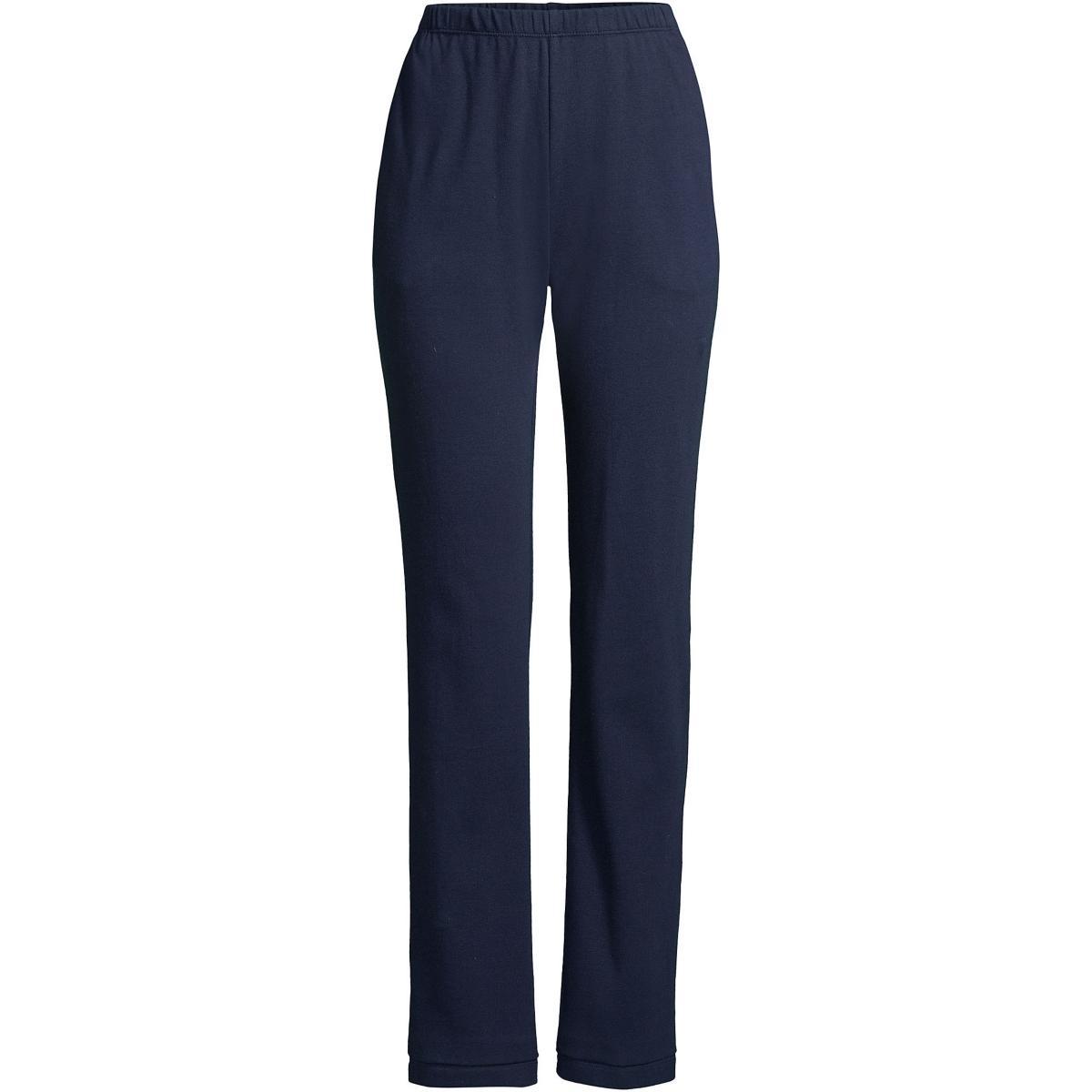 Lands End Womens Sport Knit High Rise Elastic Waist Pants Product Image