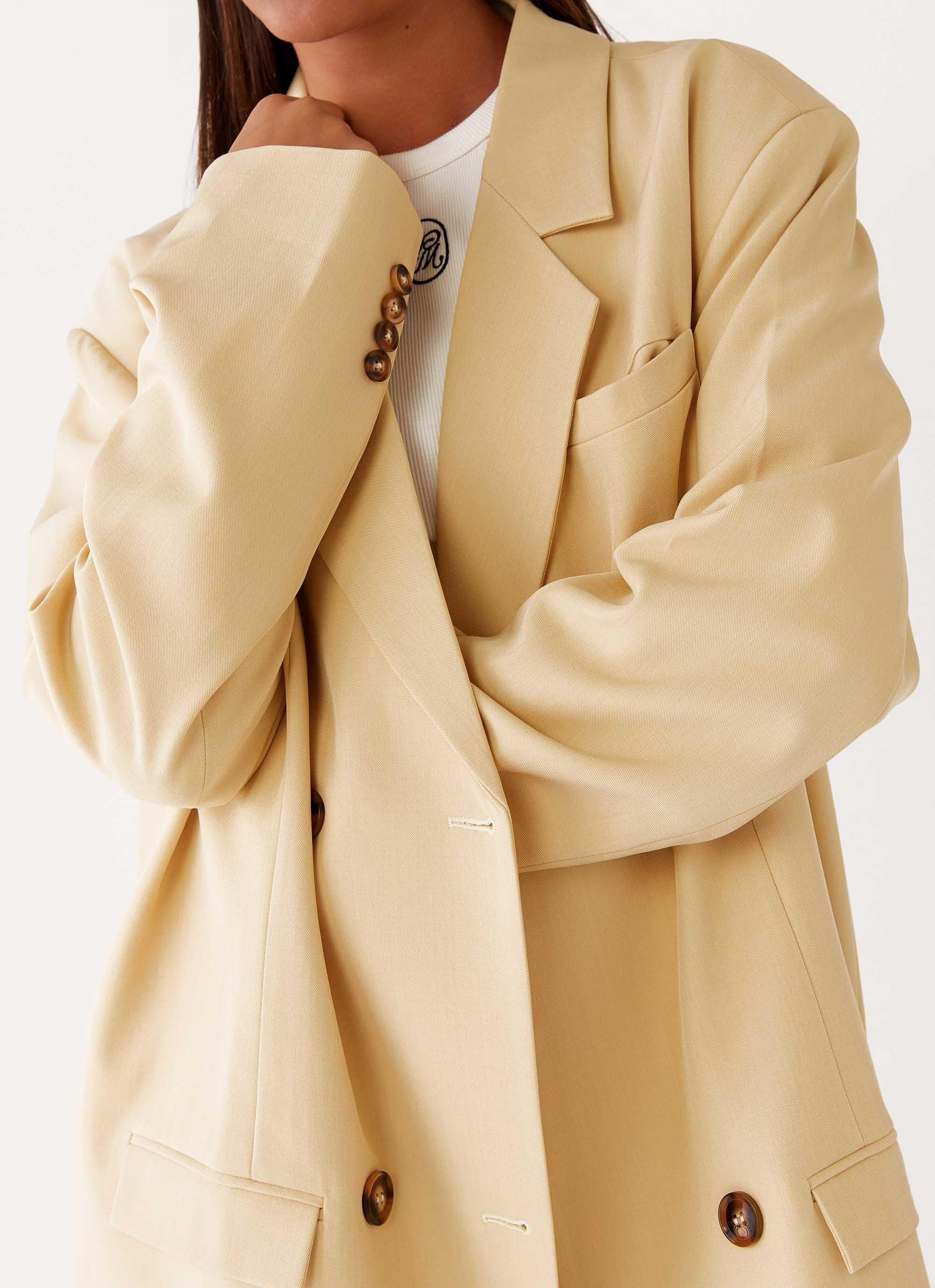 Stockholm Oversized Coat - Butter Product Image