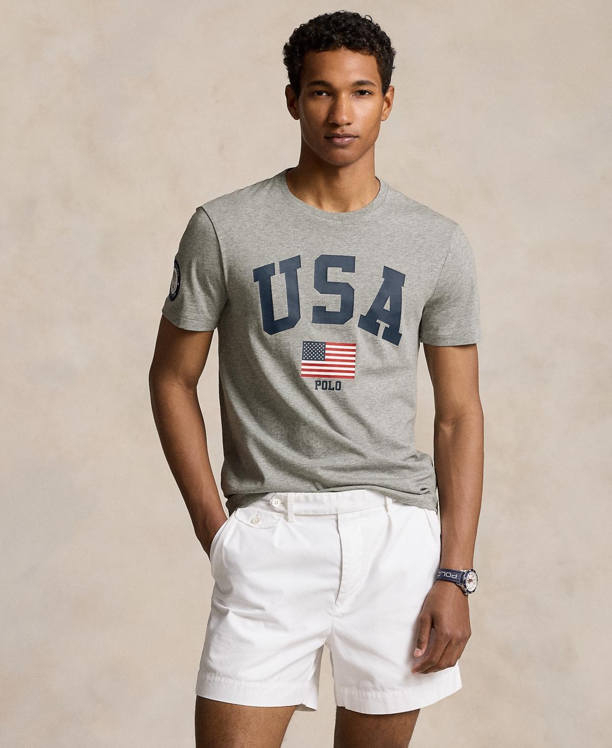 Polo Ralph Lauren Mens Team Usa Custom Slim-Fit Graphic T-Shirt Product Image