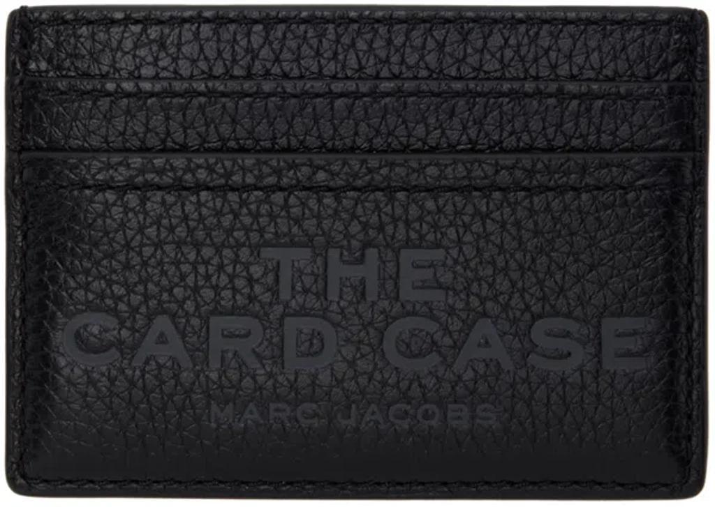 MARC JACOBS ブラック The Leather カードケース In 001 Black Product Image