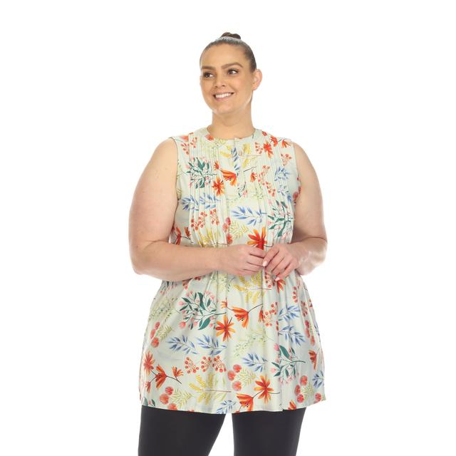 Floral Sleeveless Tunic Top - Plus Product Image