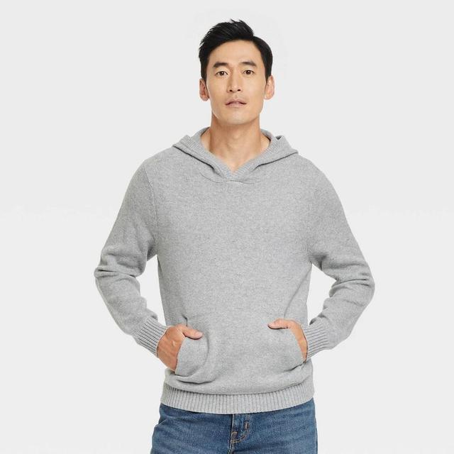 Mens Hooded Pullover Sweater - Goodfellow & Co Heathered Product Image