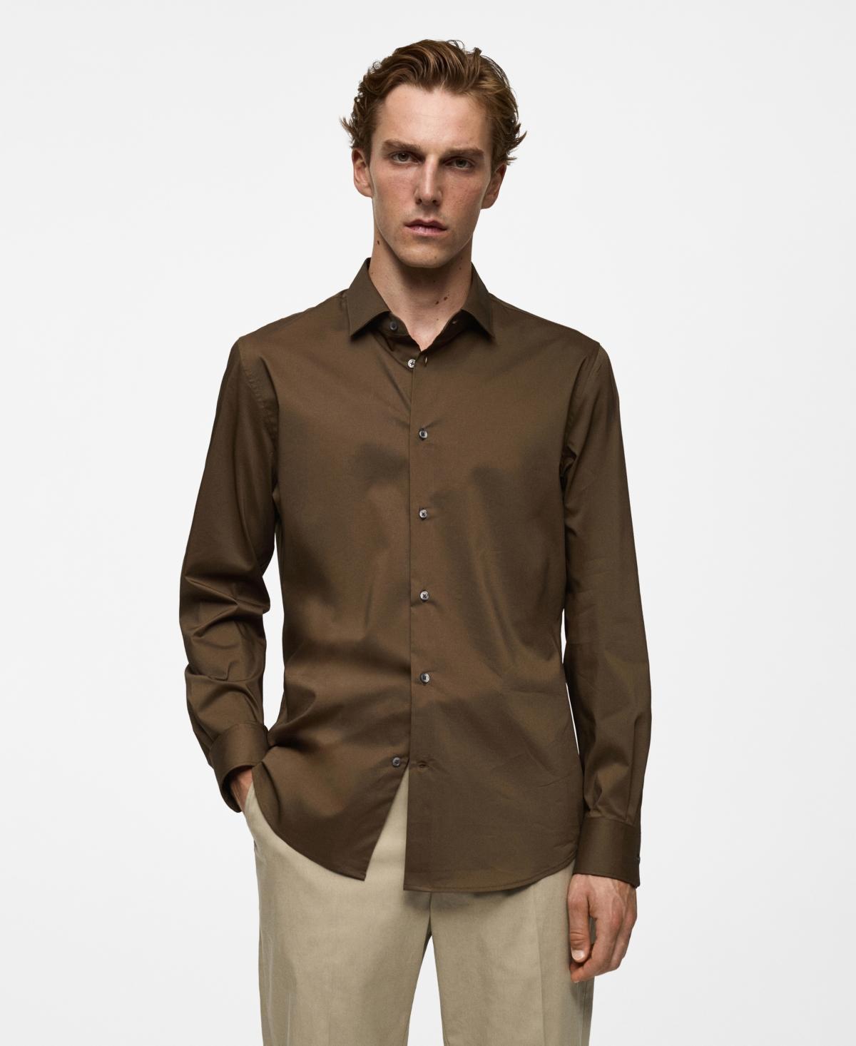 Mango Mens Stretch Cotton Shirt Product Image