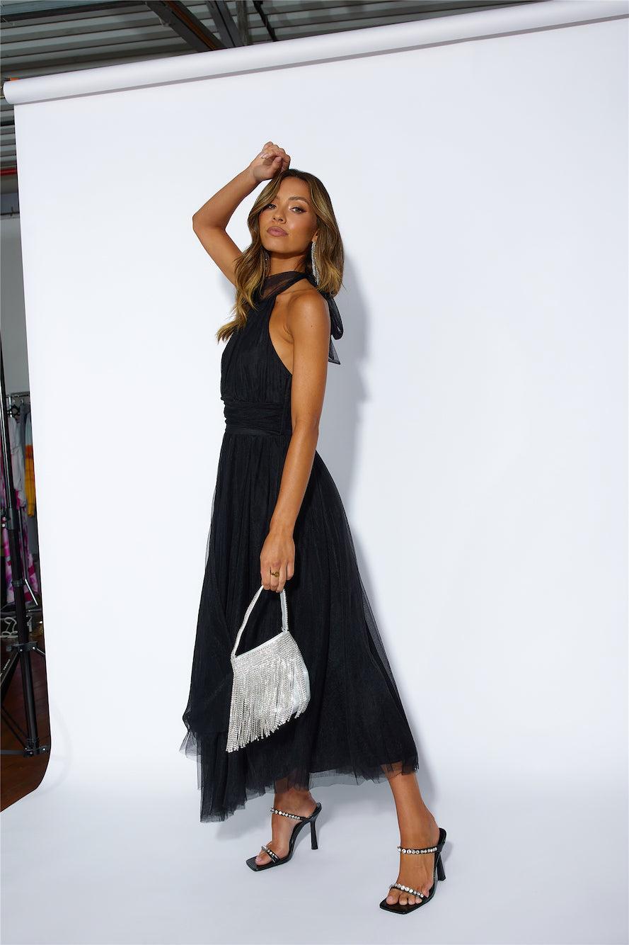 Tangled Up Maxi Dress Black Product Image