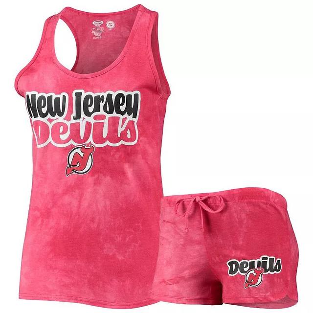 Womens Concepts Sport Red New Jersey Devils Billboard Racerback Tank Top and Shorts Set Product Image