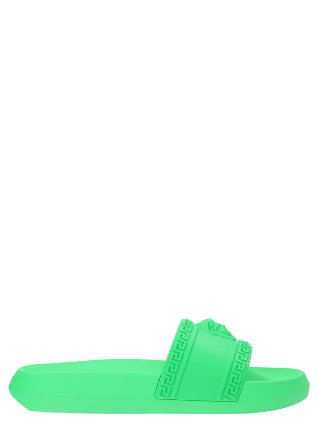 Medusa Rubber Slide Sandals In Lime Product Image