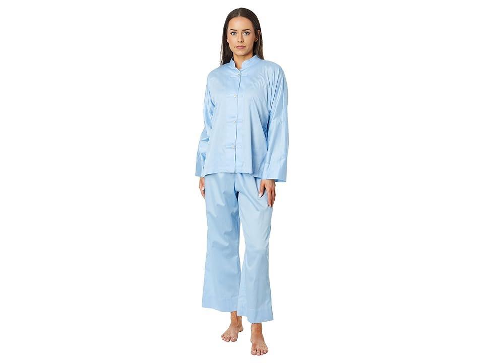 Natori Cotton Sateen Essentials PJ Set (Bluebell) Women's Pajama Sets Product Image